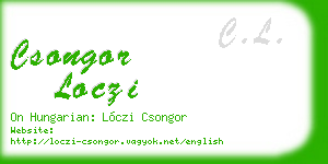 csongor loczi business card