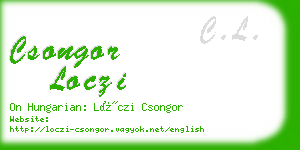 csongor loczi business card